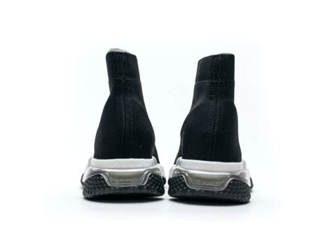 Best Quality Balenciaga Speed Trainers Clear Sole Black White For 225