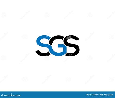 Letter Sgs Simple Modern Creative Logo Design Stock Vector