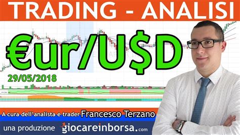 Analisi Tecnica Forex Sul Cambio Euro Dollaro Del 29 Maggio 2018 Youtube