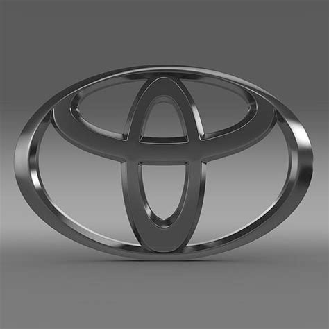 Toyota Logo 3d Model Max Obj 3ds Fbx C4d Lwo Lw Lws