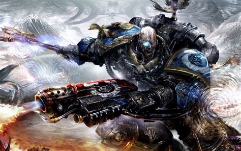 Wallpaper Warhammer 40 000 Artwork Armored Space Marines Space