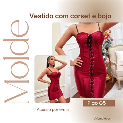 Molde Vestido Corset E Bojo Franciele Souza Hotmart