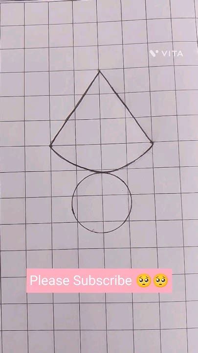 Drawing Net Of A Cone Shorts Youtubeshorts Shortsvideo Shortsfeed