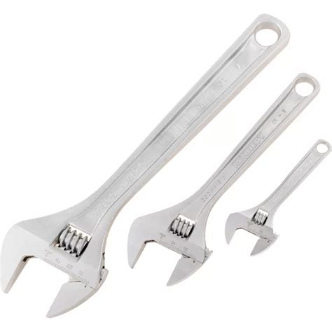 Buy Kennedy 4 8 12 Chrome Finish Adjustable Wrench Set KEN5011600K