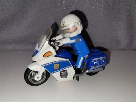 Playmobil Motard De Police Bon Tat Eur Picclick Fr