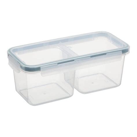 Boite Alimentaire En Plastique Double Compartiments 2 X 480 Ml Leroy