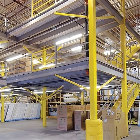 Heavy Duty Steel Mezzanine Platform For Warehouse Storage Usage Steel