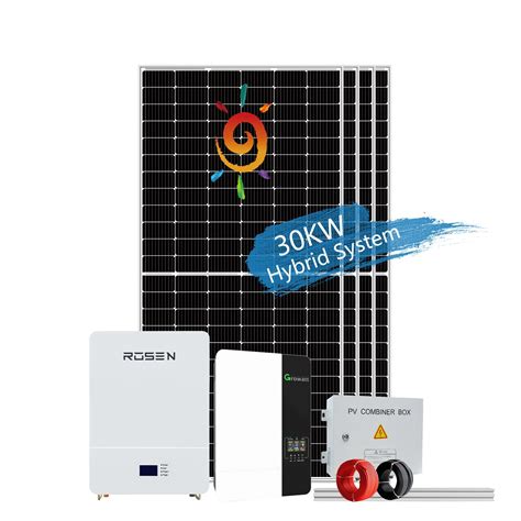 Rosenpv 20kVA 25kVA 30kVA 50kVA Hybrid Solar Power System Off Grid