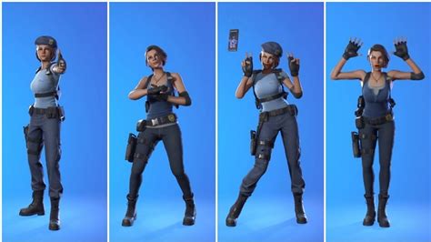 Fortnite X Resident Evil Skin Jill Valentine Dance Emote CHAPTER 4