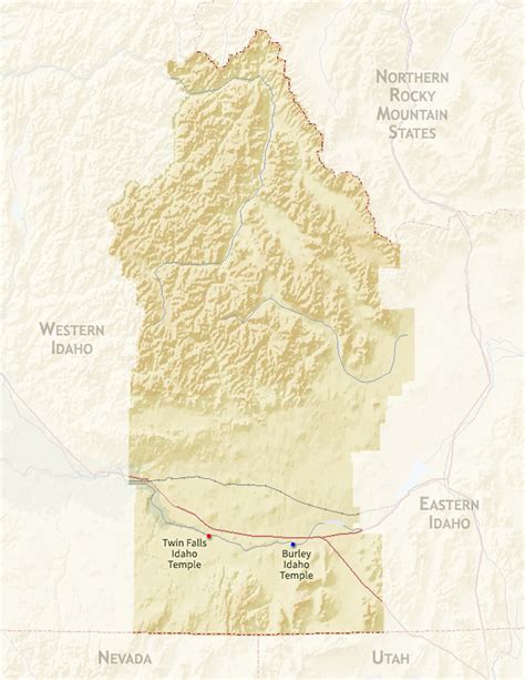 Regional map for the Burley Idaho Temple | ChurchofJesusChristTemples.org