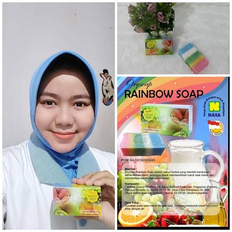 RAINBOW SOAP SABUN PELANGI SaSABUN PEMUTIH HERBAL NASA ORIGINAL