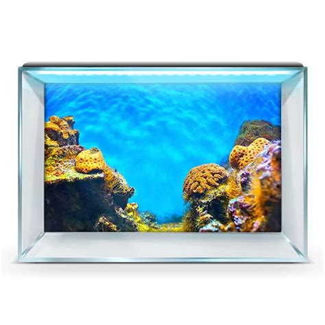 Наклейка в Аквариум 3D Морское Дно, в Разных Размерах 55х90 См ...