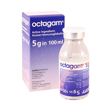 Octagam - ოქტაგამა 5% 100მლ 1 ფლაკონი