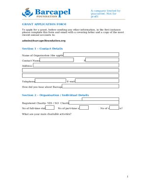 To Apply For A Grant Before Sending Any Other Ination In The First