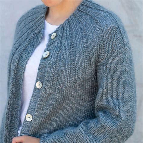 Strikkeopskrift Mohair Cardigan Cardigan Med Ribb Restykke Fra Onion