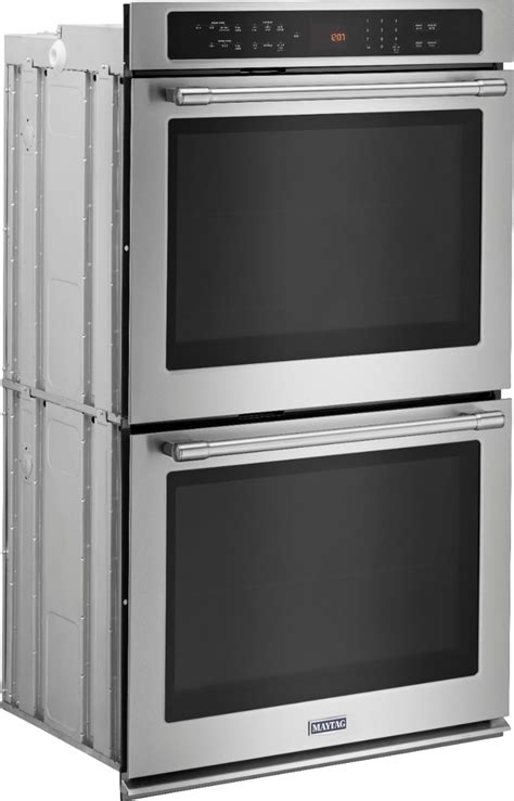 Best Buy Maytag 30 Built In Double Electric Convection Wall Oven Stainless Steel Mew9630fz