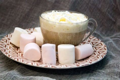 Creamy Cappuccino Stock Photo Image Of Cardboard Cream 83637944