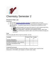 Reaction Rate Lab Docx Chemistry Semester Reaction Rate Lab