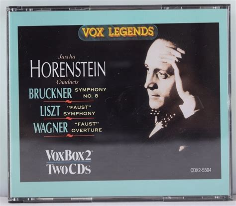 【目立った傷や汚れなし】ブルックナー 交響曲第8番 リスト ファウスト交響曲 ホーレンシュタイン指揮プロムジカ管弦楽団ほか 米国盤 2cdの