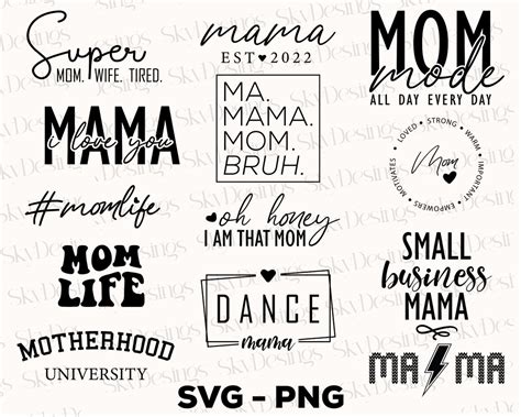 Mom Svg Bundle Mothers Day Svg Mom Svg Mama Svg Mom Life Svg Mom