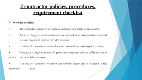 Managing Whs Compliance Of Contractors Policies Procedures And Checklist