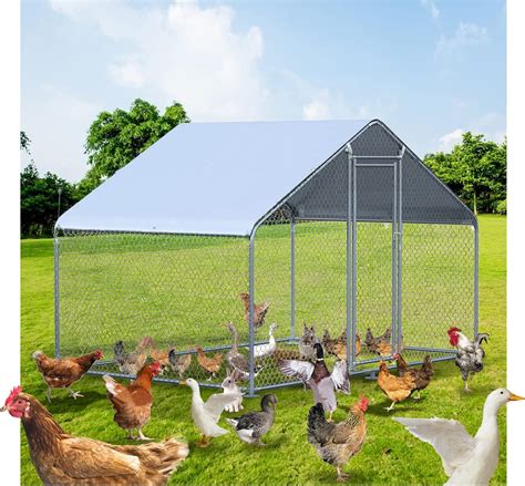 Buy Belinova Large Metal Chicken Coop For Outside Walk In Poultry Cage