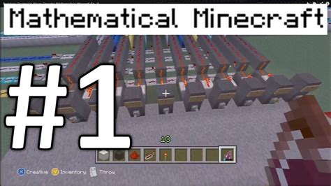 Redstone Decimal To Binary Decoder Mathematical Minecraft Ep 1 Youtube