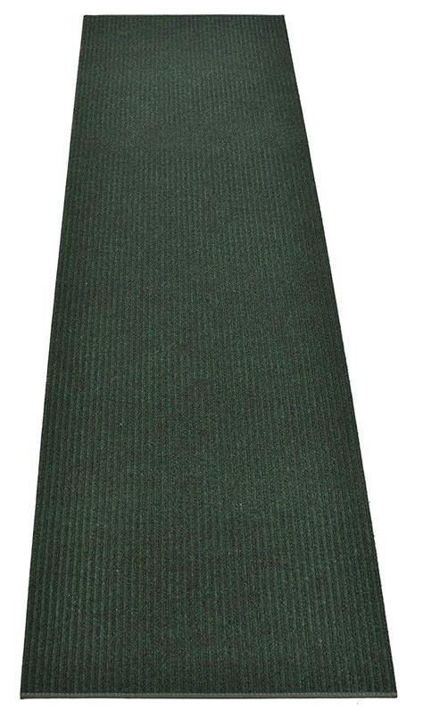 Rug Runner Green Color Custom Size Indoor Outdoor Slip Skid Resistant