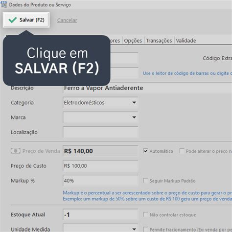 Como Gerar Um Pre O De Venda Pelo Markup Central De Ajuda Programa Nex