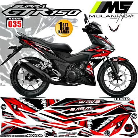 Jual Decal Stricker Striping Variasi Honda Supra Gtr