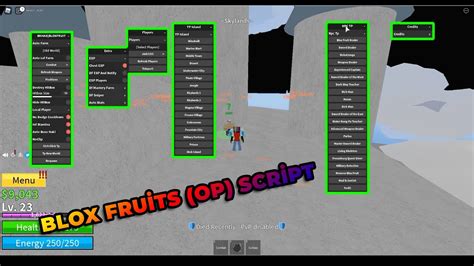 BLOX FRUİTS SCRİPT OP NEW EXPLOİT ROBLOX YouTube