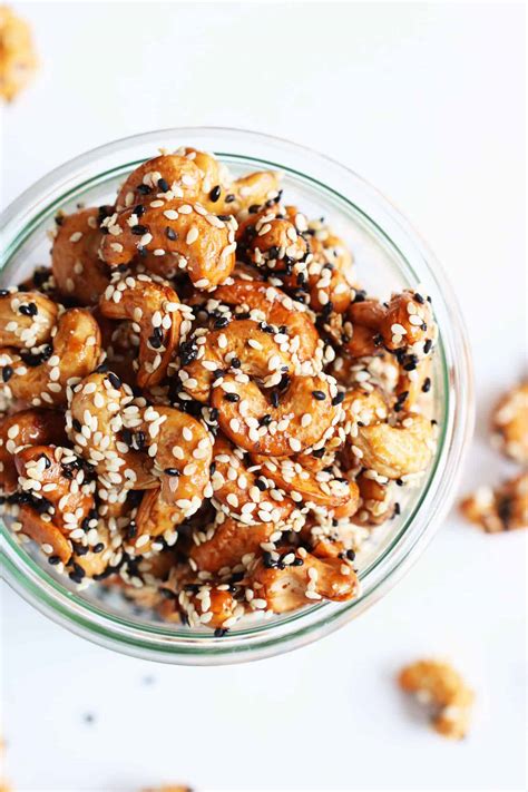 Sweet Sesame Roasted Cashews The Toasted Pine Nut