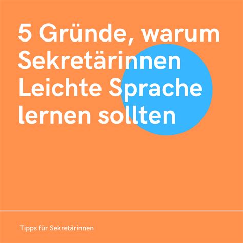 Gr Nde Warum Sekret Rinnen Leichte Sprache Lernen Sollten Verband