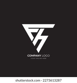 Fh Logo Design Vector Template Stock Vector (Royalty Free) 2273613287 ...