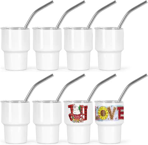 Amazon PYD Life 24 Pack 3 OZ Sublimation Shot Glasses Tumblers