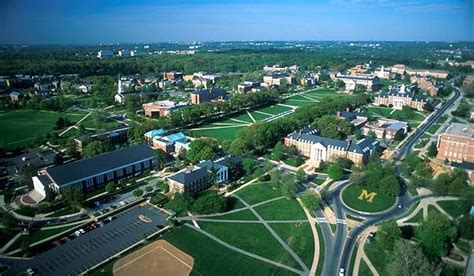 Aerial View Of Campus University Of Maryland College Park Maryland