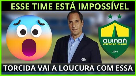 🚨💥explodiu Na Web Ele Surpreendeu Todo Mundo Com Essa CuiabÁ Fc