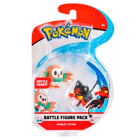 Pok Mon Figuras De Batalla Temporada Rowlet Litten