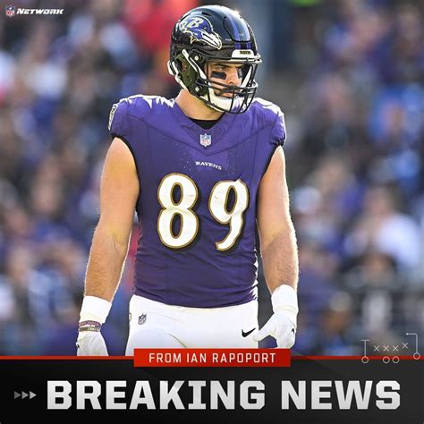 Ravens Pro Bowl Te Mark Andrews Has Suffered A Cracked Fibula And An