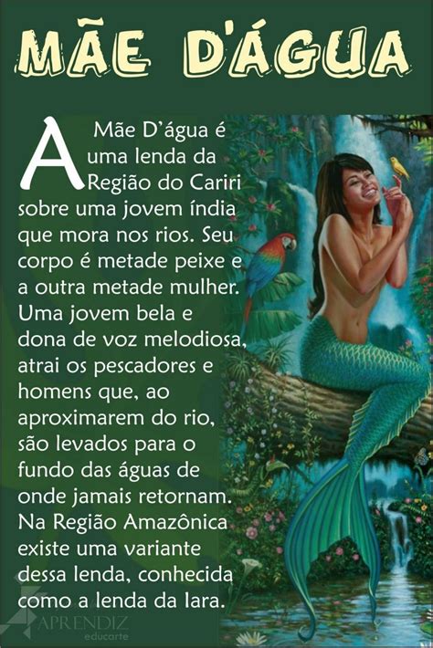 Mae D'água Lenda - Lenda da Mãe D'água | Iara folclore, Flocore brasileiro, Arquétipo sereia