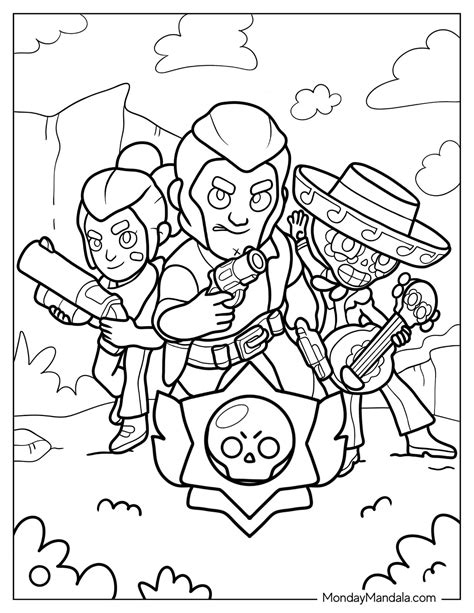 Free Printable Brawl Stars Coloring Pages Coloring Pages