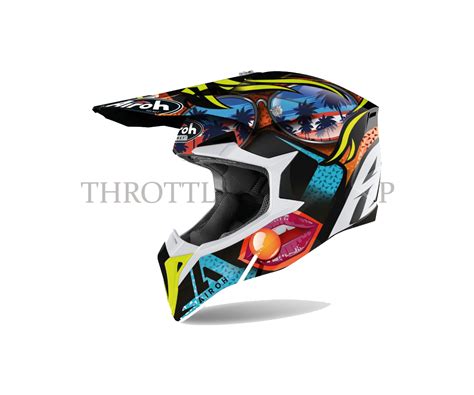 AIROH Helmet WRL35 WRAAP LOLLIPOP SHINE – Throttlerz-