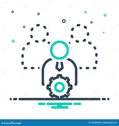 mix icon  capable competent  adequate stock vector