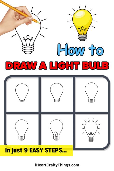 Light Bulb Drawing How To Draw A Light Bulb Step By Step