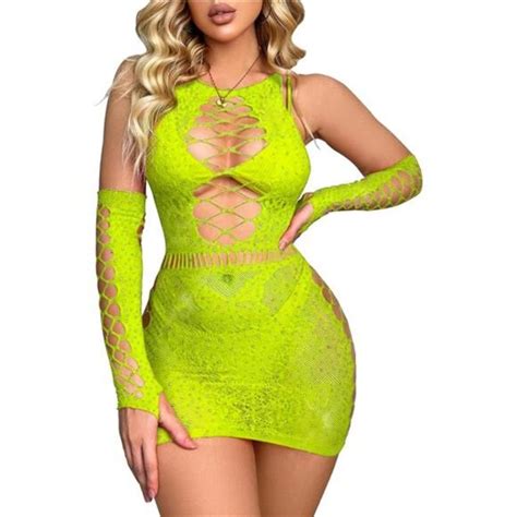 Intimates Sleepwear Naughty Rhinestone Sparkle Fishnet Lingerie Set Teddy Poshmark