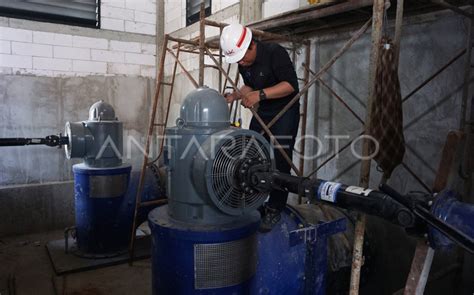 Pembangunan Rumah Pompa Air Pekalongan Antara Foto