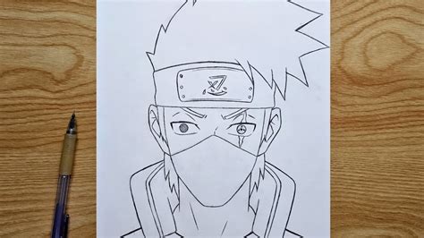 How To Draw Kakashi Hatake Step By Step Easy Tutorial Youtube