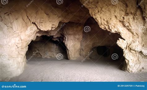 Cave Or Cavern With Several Tunnel Passageways Stock Image Image Of Tunnels Cave 291339759