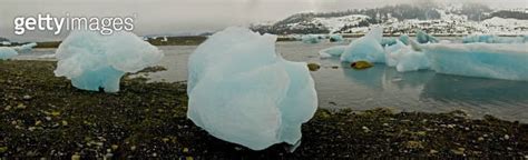 Icebergs From The Nellie Juan Glacier Nellie Juan Lake Chugach