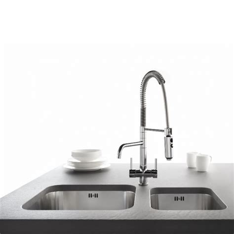 Designer Spiralfeder Drei Wege Wasserhahn Luxury Chrom